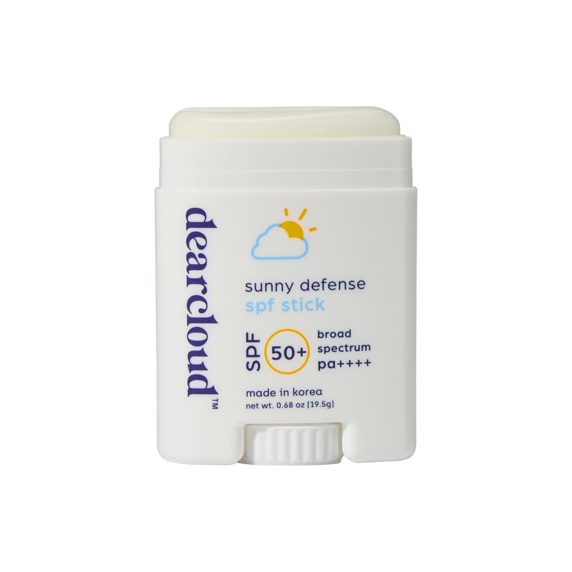 dearcloud Sunny Defense Sunscreen Stick compact for daily use and trips.