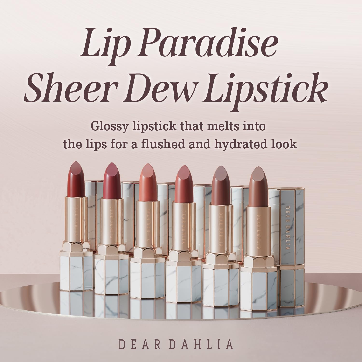 DEARDAHLIA Lip Paradise application glide demonstrating smooth swipe