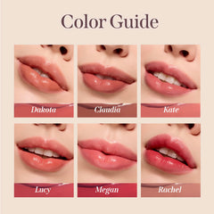 DEARDAHLIA Lip Paradise arm swatch showing buildable color