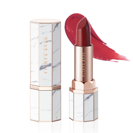 DEARDAHLIA Lip Paradise Rachel tube showing hydrating, glossy lipstick
