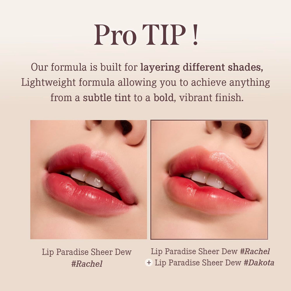 DEARDAHLIA Lip Paradise Megan texture close-up underlines buttery, silky feel.