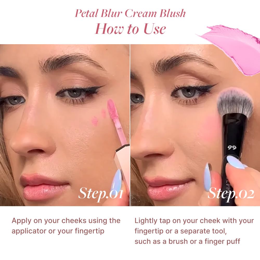 Dear Dahlia Petal Blur Blush Peony marble-packaging compact elevates vanity