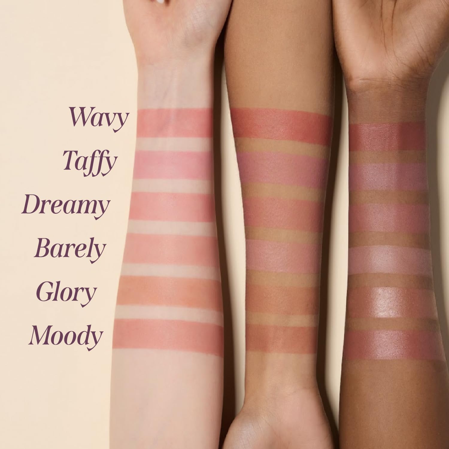 DEAR DAHLIA Petal Drop Blush Glory wear-test look demonstrates glow.