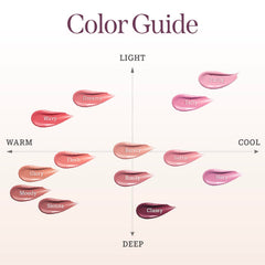 Dear Dahlia Petal Drop Blush applied on cheek for buildable color.