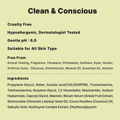 Packaging box of DearMYDEW azelaic serum for clean skincare.