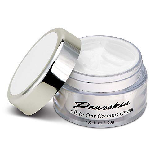 Dearskin All-In-One Coconut Cream texture close-up highlights creamy finish