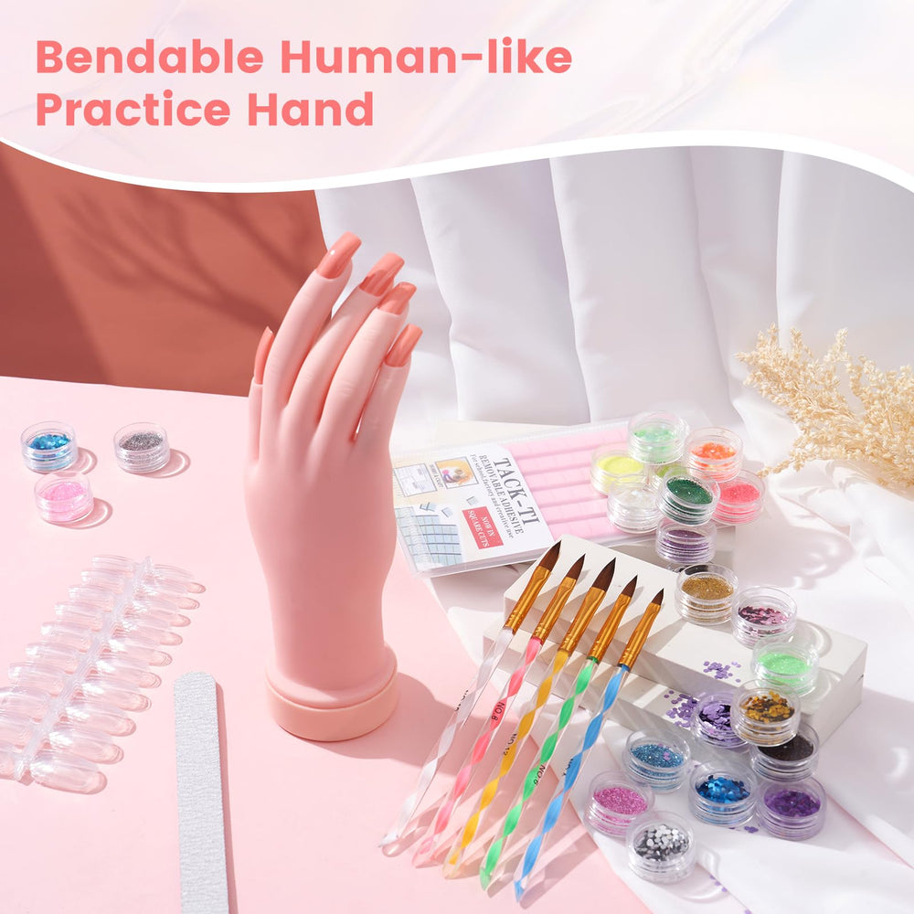 Deciniee acrylic liquid and powder set, 70ml liquid and 15g powder in colors.