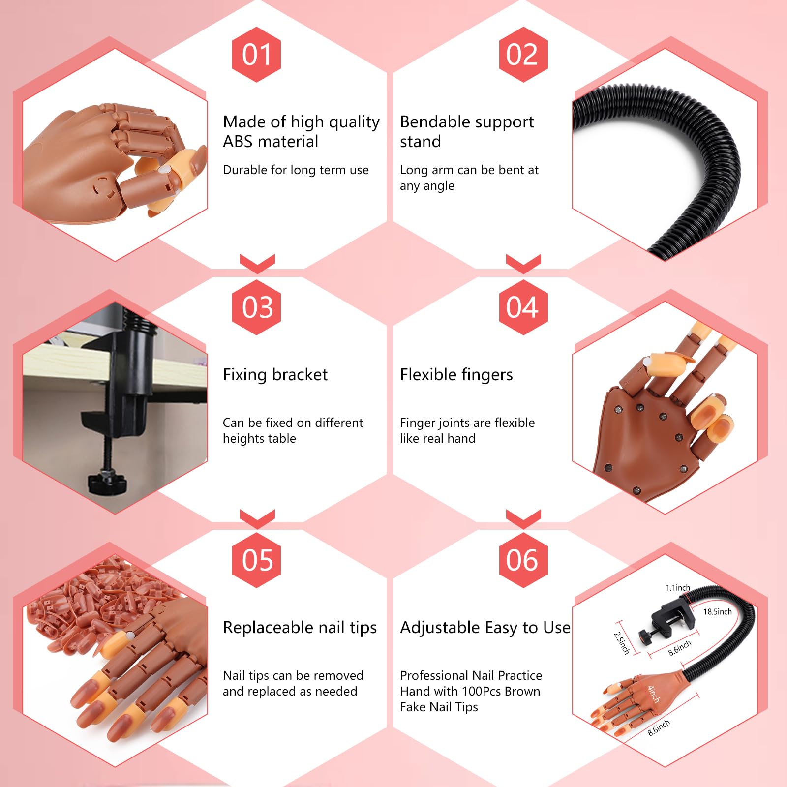 Deciniee nail art decorations dotting pen aids detailed designs.