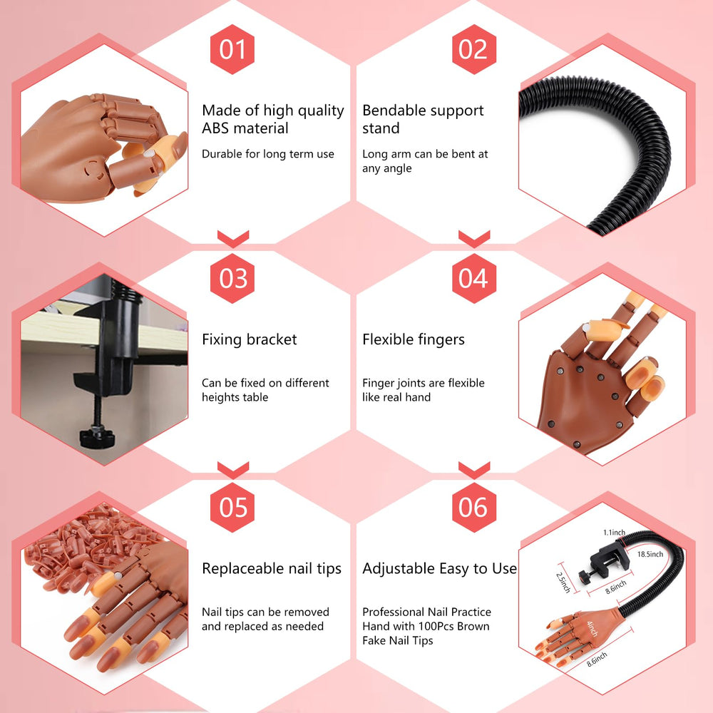 Deciniee nail art decorations dotting pen aids detailed designs.
