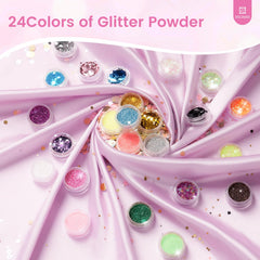 Deciniee nail brushes and cuticle pushers included for beginners