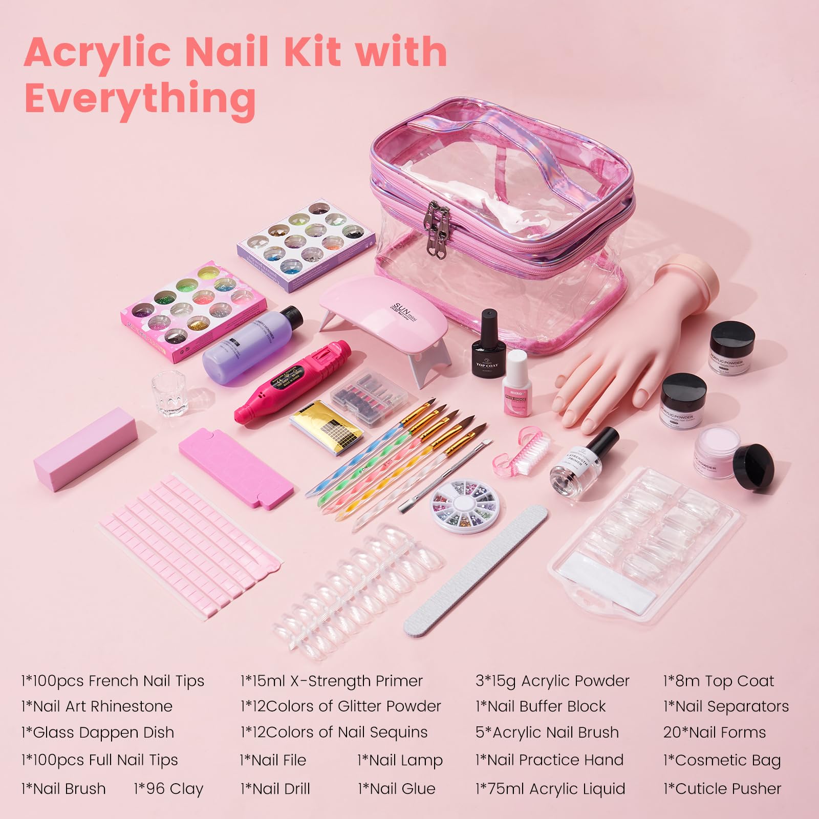 Deciniee practice hand for nail art, durable and lifelike for technique practice.