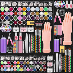 Deciniee professional acrylic nail kit practice hand for beginners