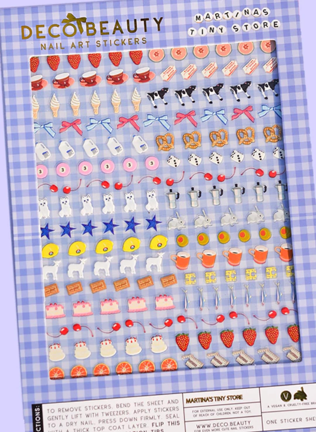 Deco Beauty MARTINA'S Tiny Store X cute patterns for salon-like nails at home
