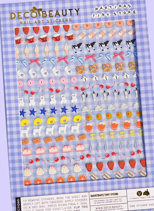 Deco Beauty MARTINA'S Tiny Store X cute patterns for salon-like nails at home