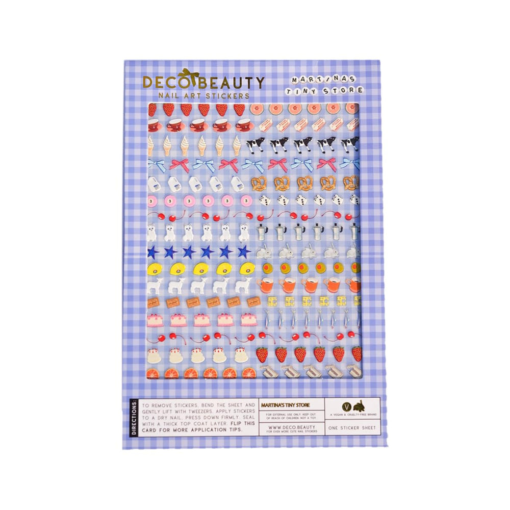 Deco Beauty MARTINA'S Tiny Store X ultra-thin stickers for quick at-home manicure