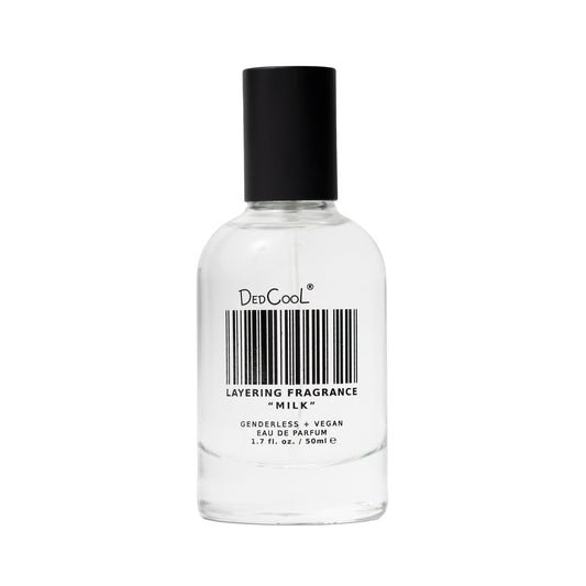 DedCool Milk Eau de Parfum bottle on display for a sophisticated moment
