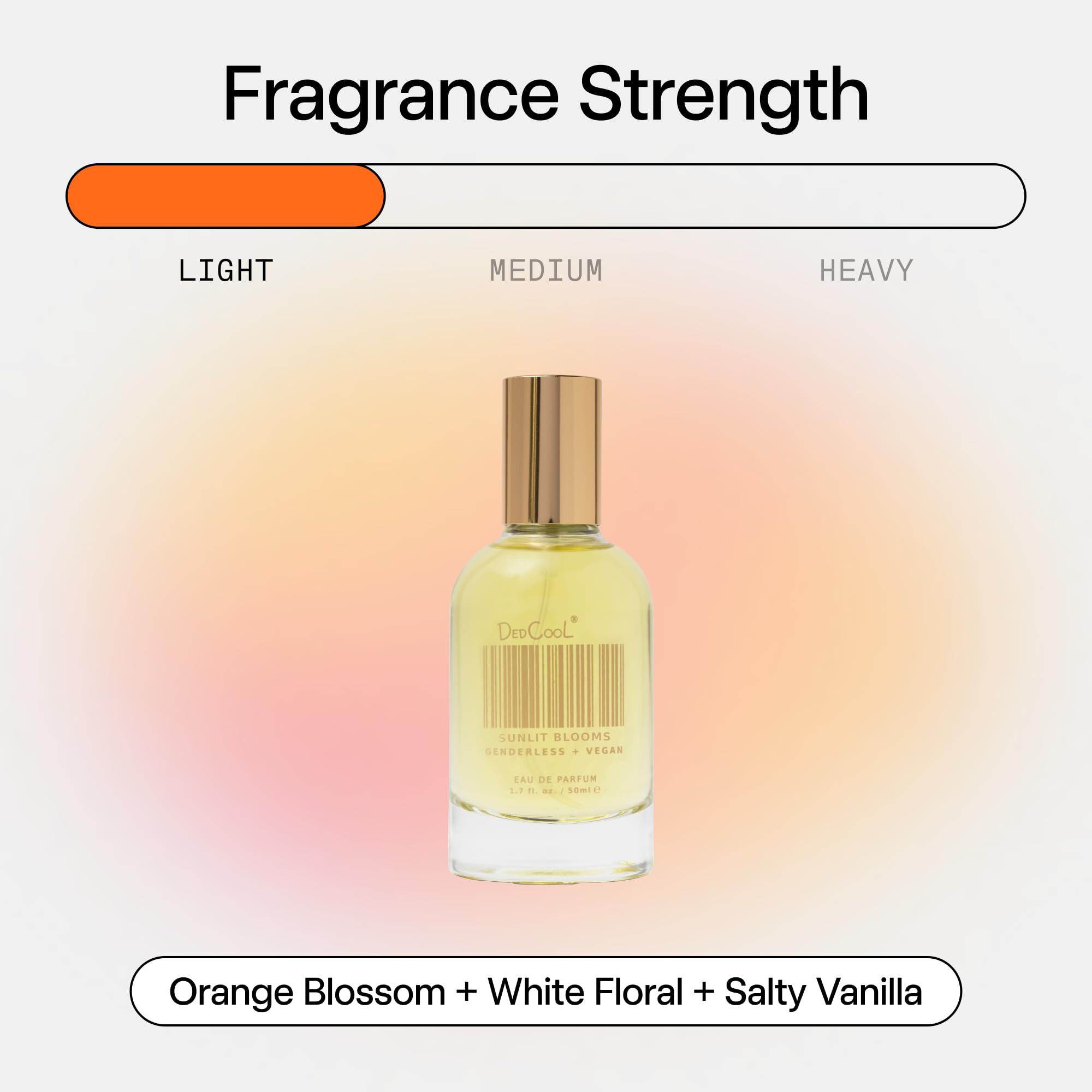 DedCool salty vanilla note with warm, lasting finish
