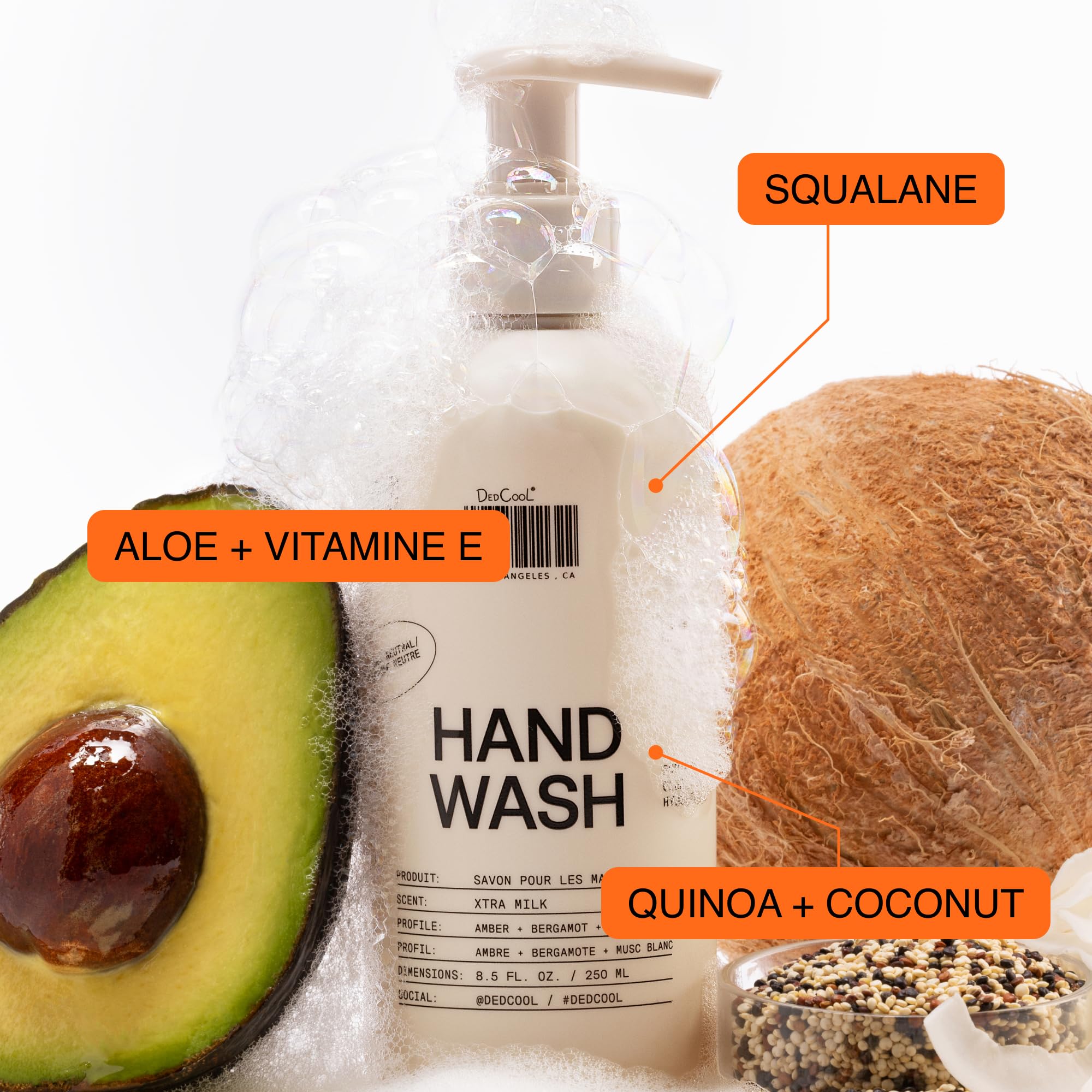 DedCool Taunt Hand Wash fragrance close-up with bergamot and vanilla notes.