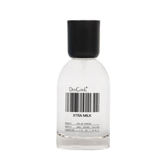 DedCool Xtra Milk bottle close-up highlights bergamot and amber for everyday elegance.