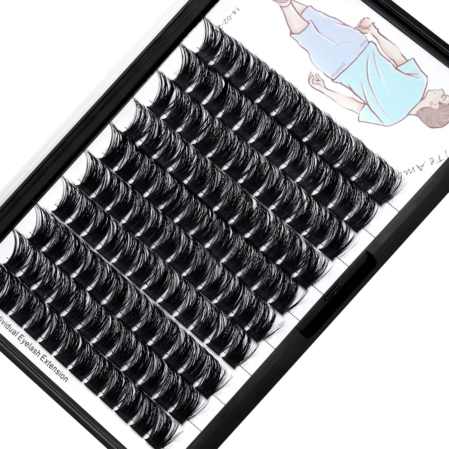 Dedila natural long volume lashes offering a soft, lightweight feel.