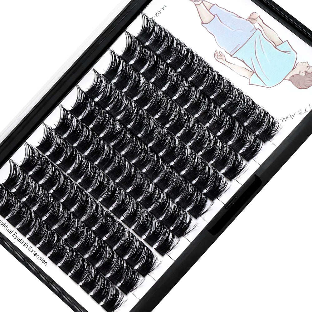 Dedila natural long volume lashes offering a soft, lightweight feel.