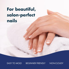 DeEnti natural pink powder manicure set showing comprehensive nail kit