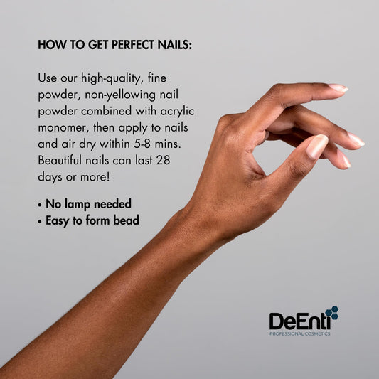 DeEnti powder provides smooth coverage for flawless extensions.
