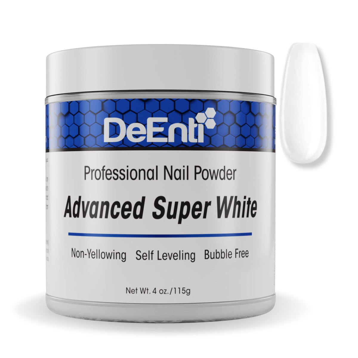 DeEnti 4oz Super White packaging shows premium quality and easy storage for pros.