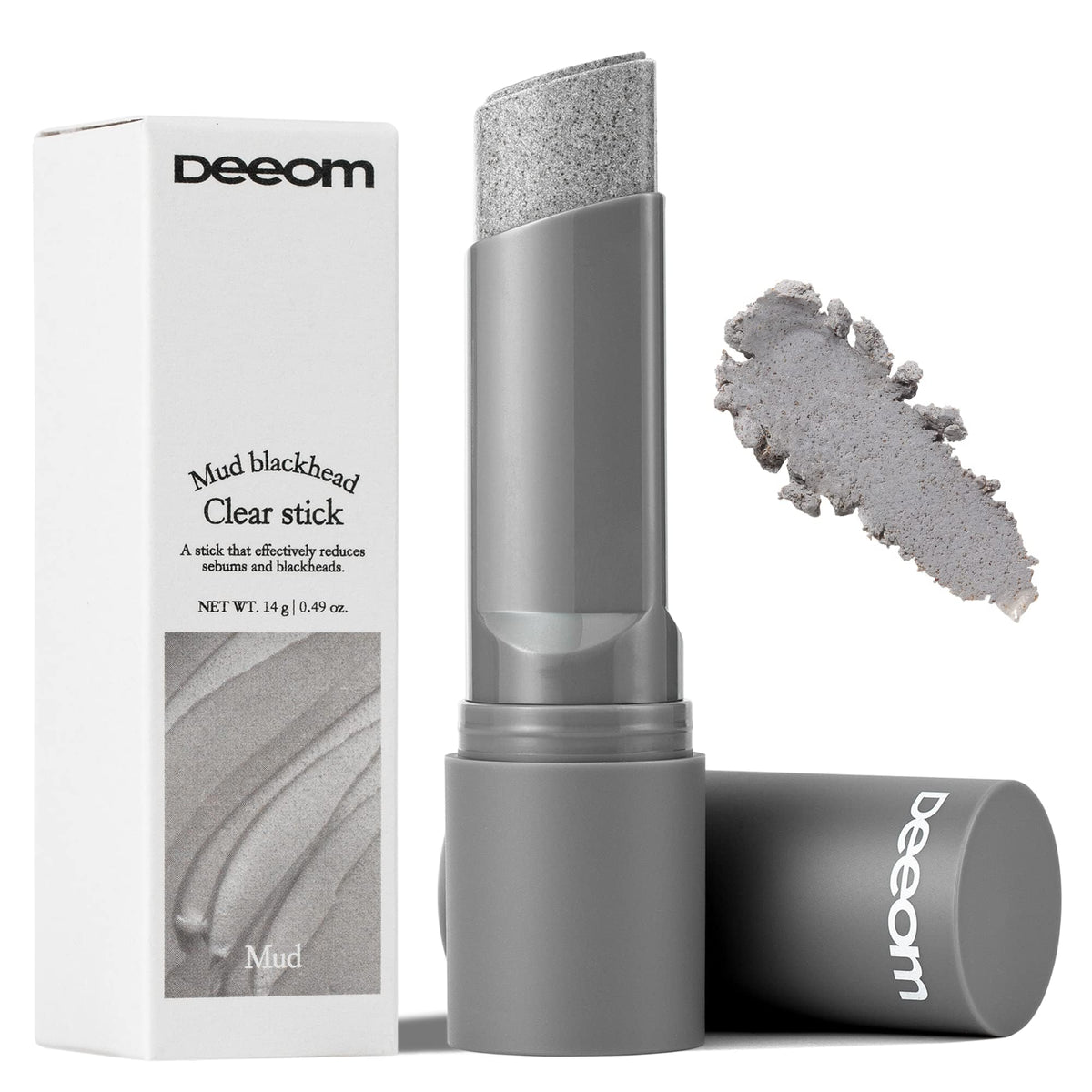 DEEOM Blackhead Remover Stick packaging photo showing compact, travel-friendly design for busy mornings.