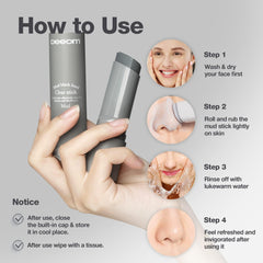DEEOM Blackhead Remover Stick compact design ideal for travel and on-the-go skincare.