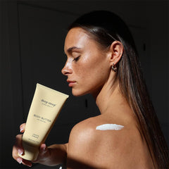 Application on skin shows smooth, even spreading of Deep Steep butter