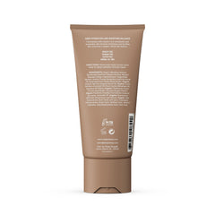 Deep Steep Body Butter with ceramides nourishes the skin.