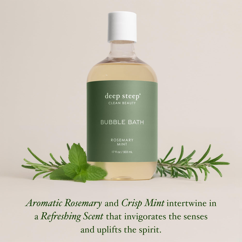 Deep Steep Argan Oil in Bubble Bath hydrates for soft, smooth skin.