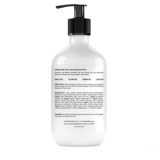 Deep Steep label closeup showing vegan and clean beauty credentials