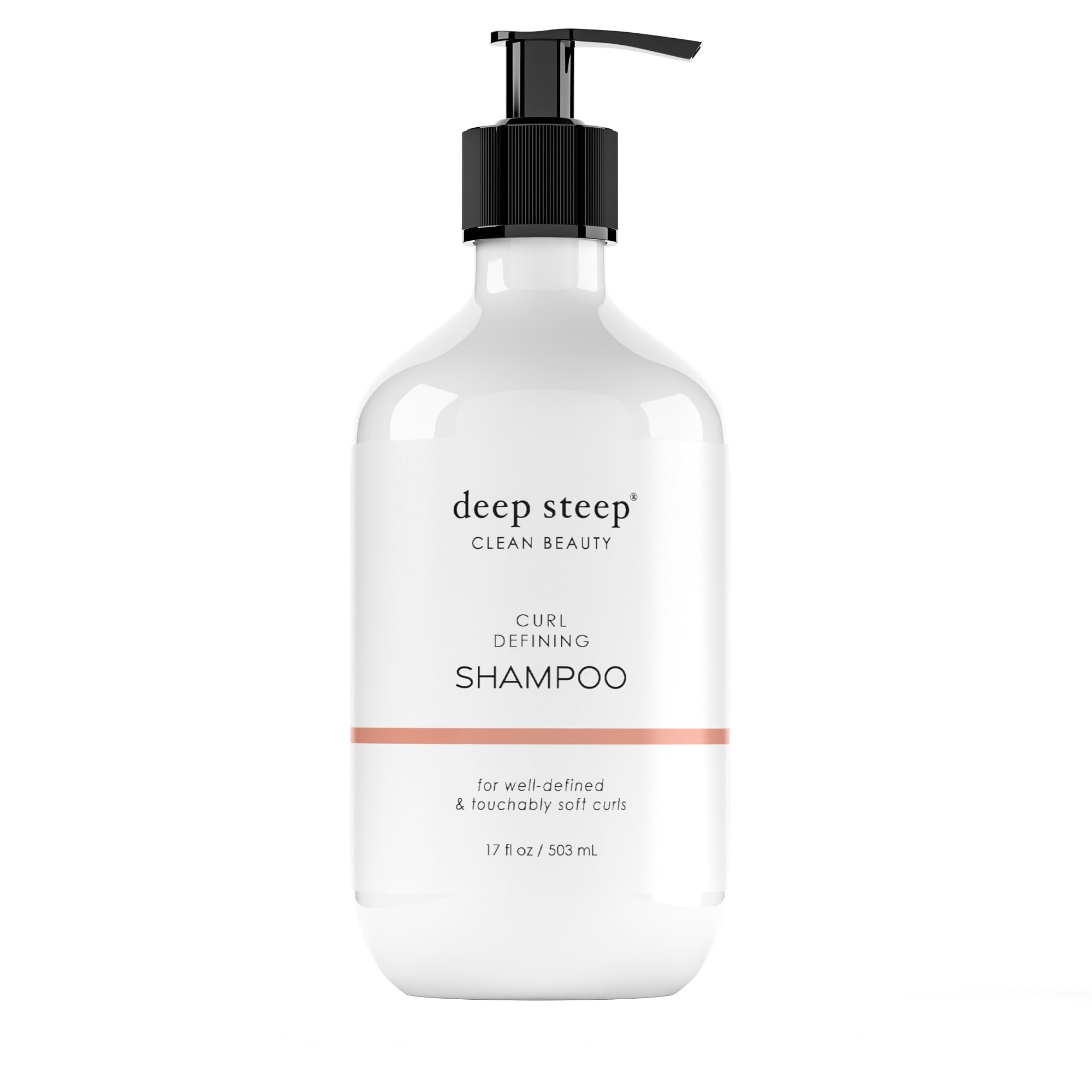 Deep Steep Curl Defining Shampoo bottle for moisturized curls