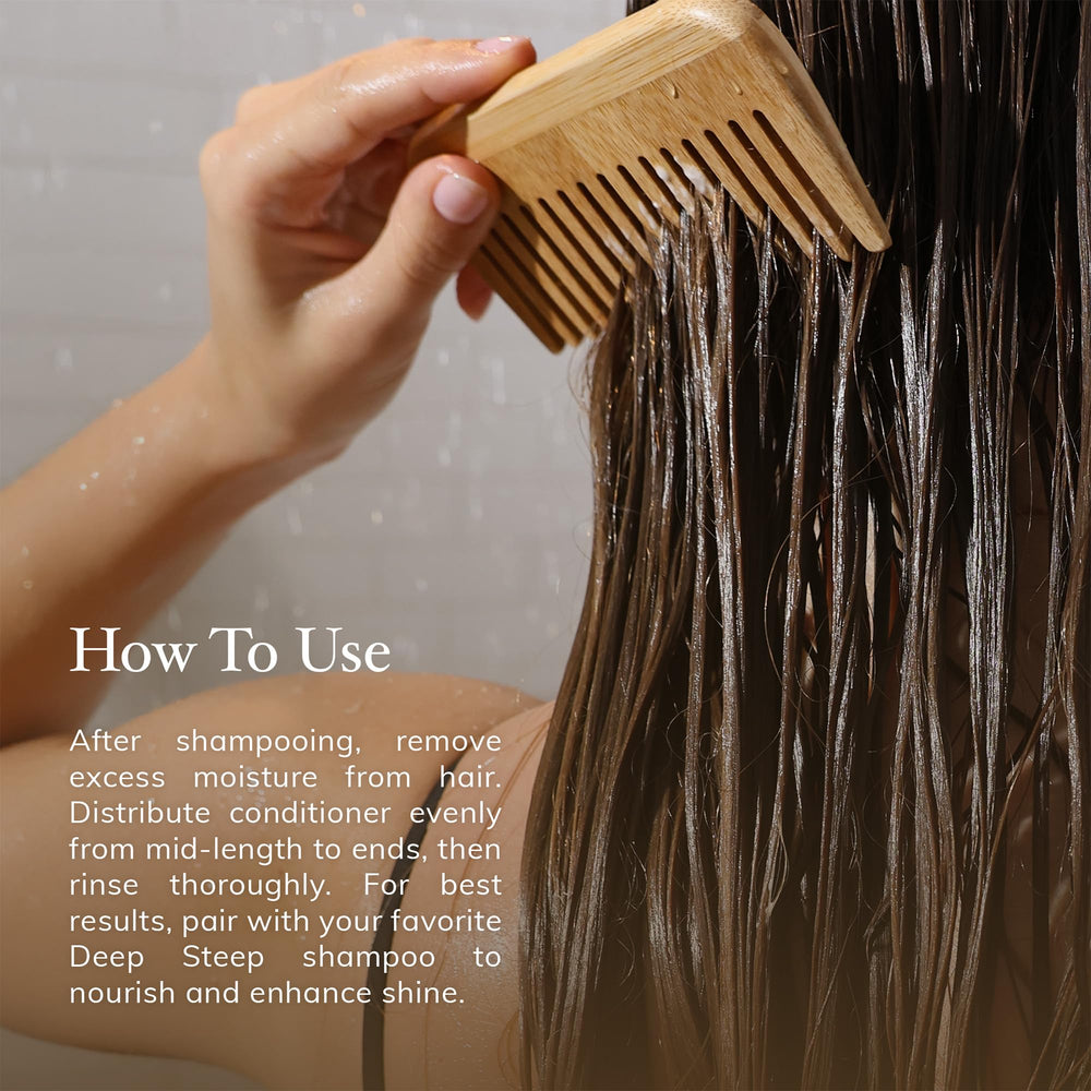 Deep Steep ingredients aloe argan oil coconut oil capture nourishing essentials for healthy-looking hair