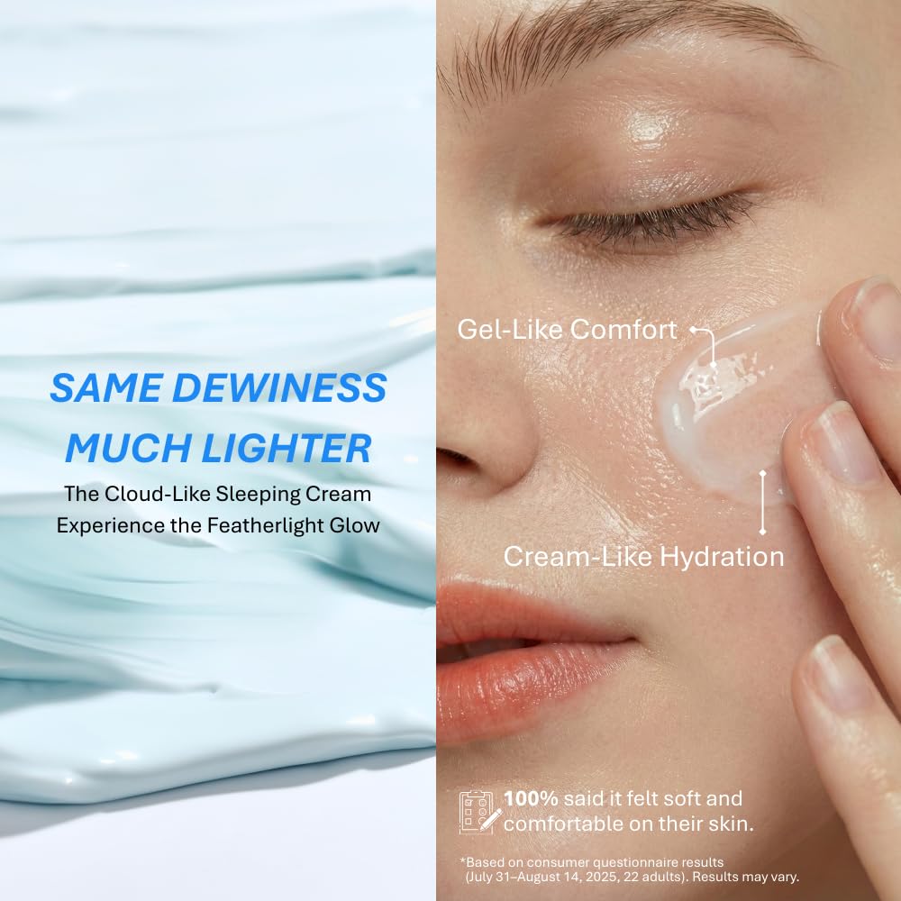 Hydrating texture on skin delivering deep moisture for refreshed look