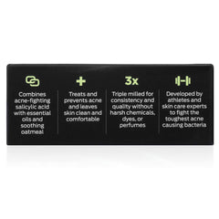 Defense Soap Acne Care Bar bathroom scene suggests daily routine use