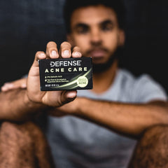 Defense Soap Acne Care Bar is suitable for daily face and body use.