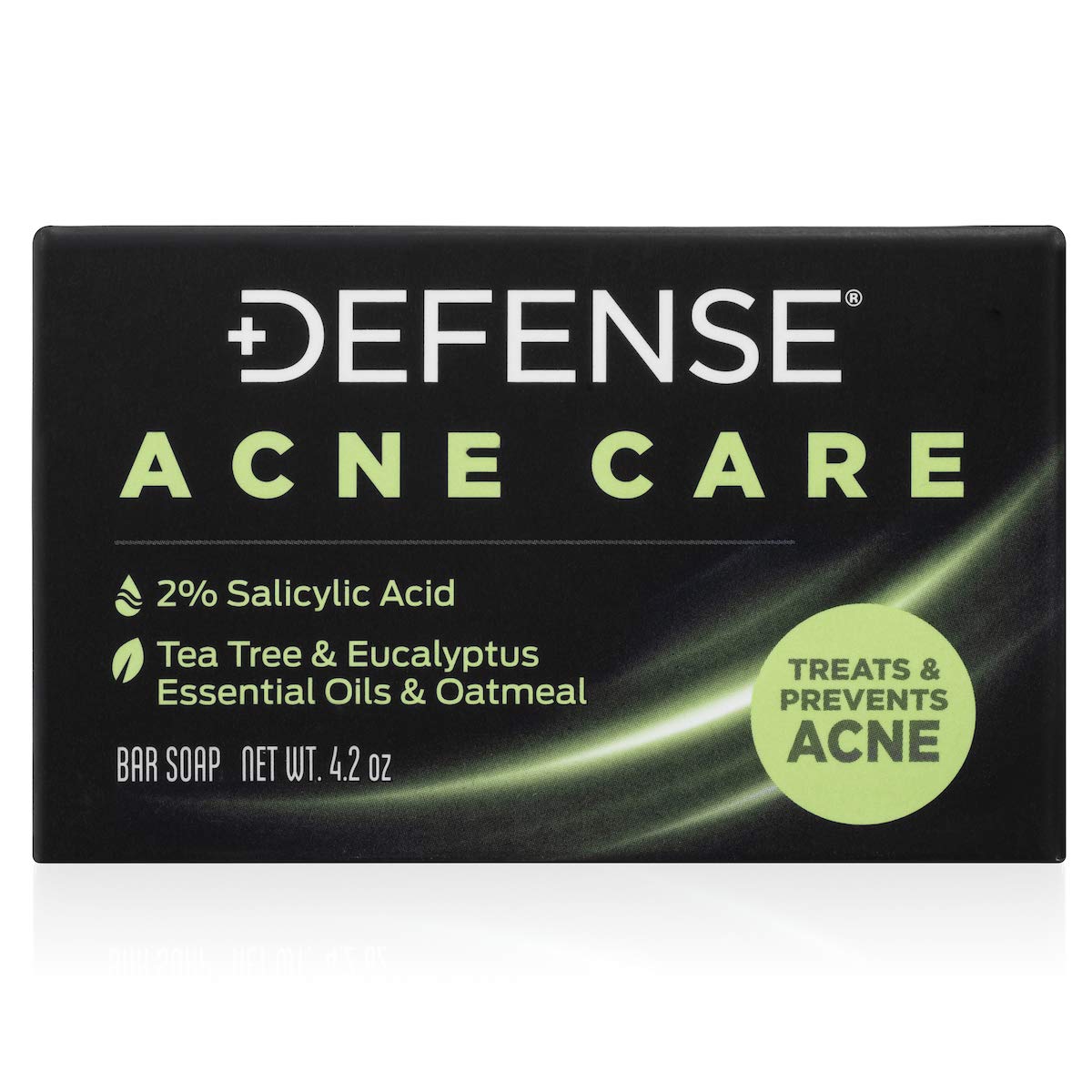 Defense Soap Acne Care Bar packaging highlights 2% salicylic acid formula