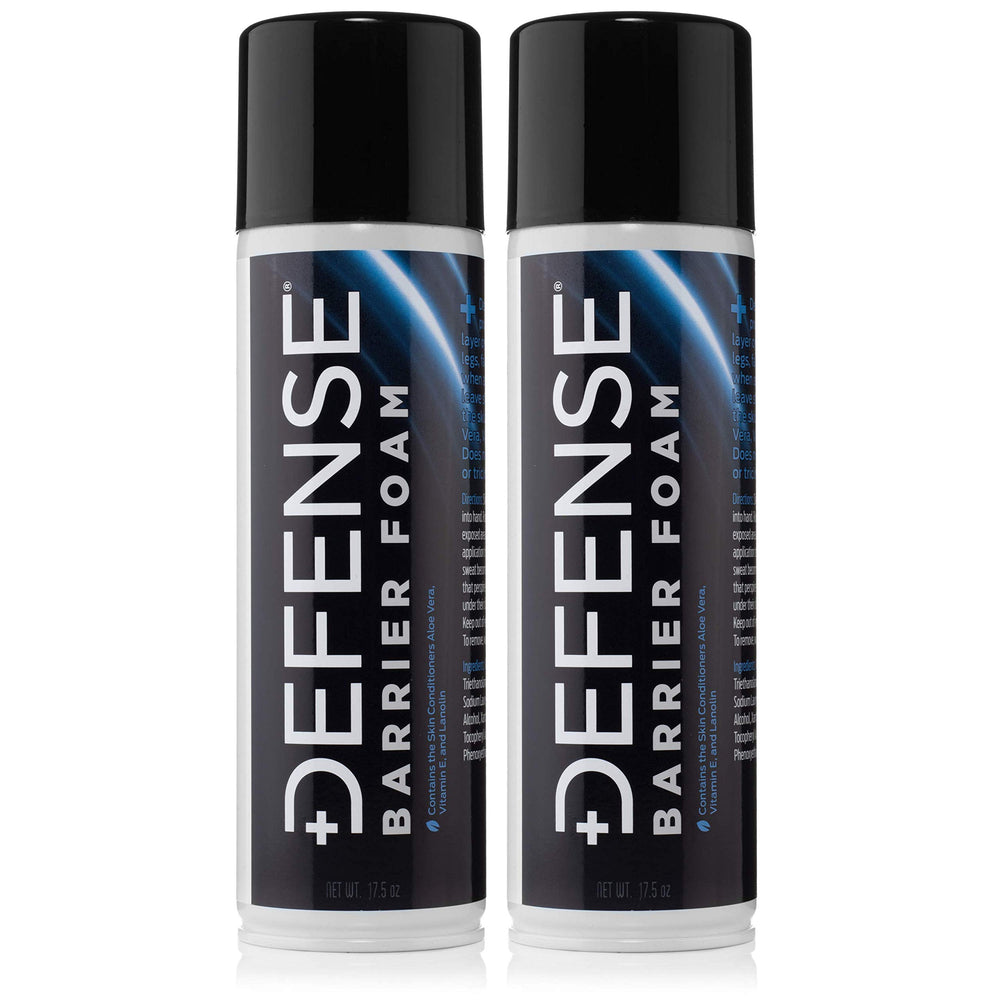 Defense Soap Barrier Foam 17.5oz bottle ready for mat-ready skin protection in a two-pack