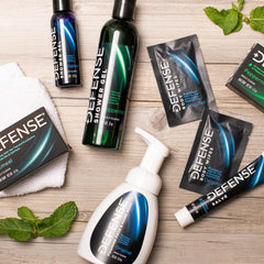 Defense Soap Peppermint Tea Tree Body Wash after-workout routine usage