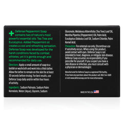 Defense Soap rinsing splash demonstrates easy wash-off and skin-friendly formula