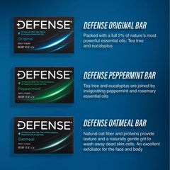 Creamy lather from Defense Soap tea tree bar during shower