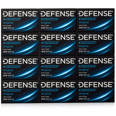Defense Soap tea tree bar pack on shelf for post-workout skin cleansing
