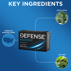 Defense Soap tea tree bar soap lathering cleans dirt and sweat