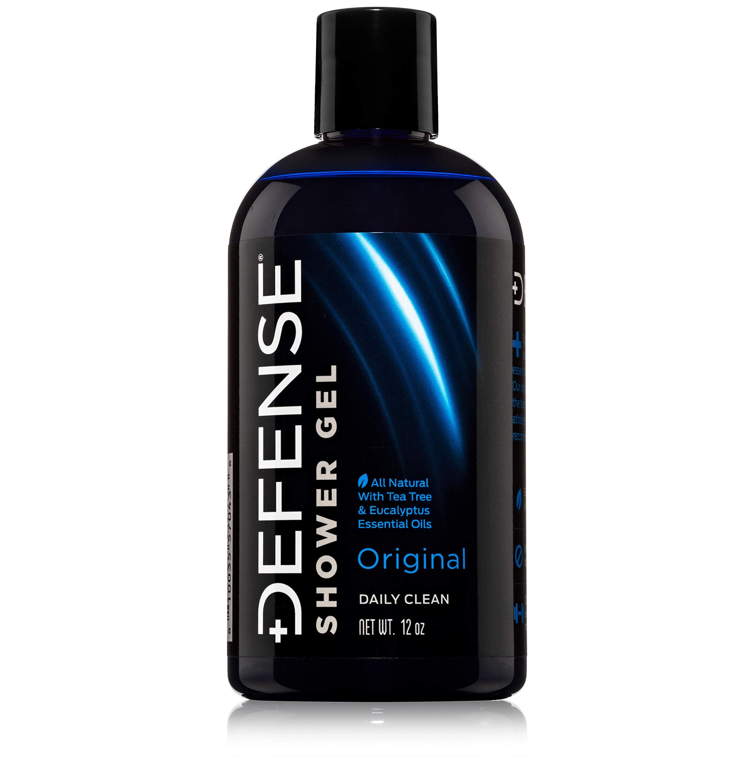 Defense Soap Tea Tree Body Wash bottle 12 oz for refreshing cleansing after workouts