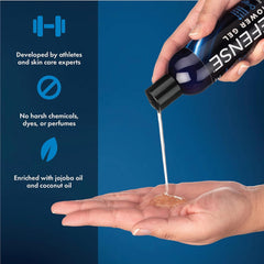 Defense Soap Tea Tree Body Wash rich lather cleans deeply after training.
