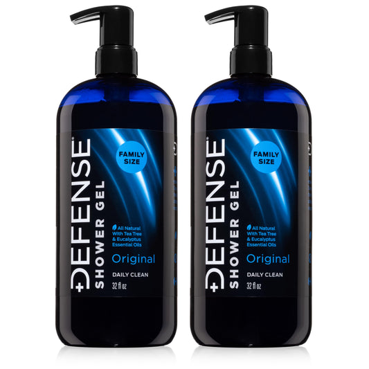Defense Soap Tea Tree Body Wash with pump dispenses easily for daily use
