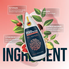 DEGO HERBAL Deep Refresh bottle close-up on travel-friendly design.